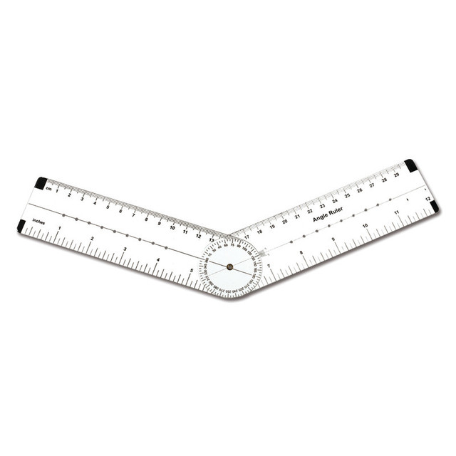 LEARNING ADVANTAGE Learning Advantage® Angle Measurement Ruler - Measure Angles to 360 Degrees and Lines to 12"