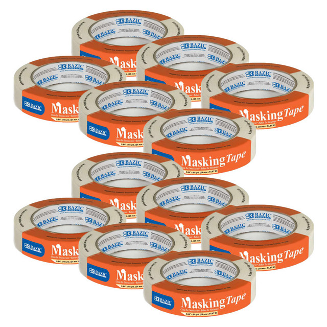 BAZIC PRODUCTS BAZIC Products® General Purpose Masking Tape, 0.94" x 2160" (60 Yards), Pack of 12