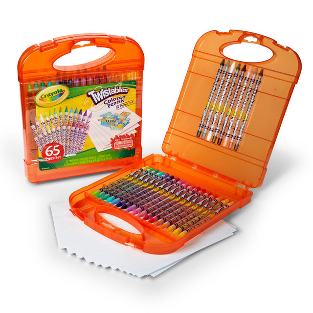 CRAYOLA LLC Crayola® Twistables® Colored Pencils & Paper Set, 65 Pieces