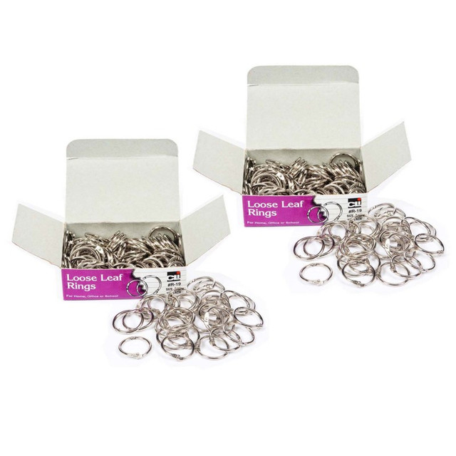 ADVANTUS Charles Leonard Loose Leaf Rings, 3/4", 100 Per Box, 2 Boxes