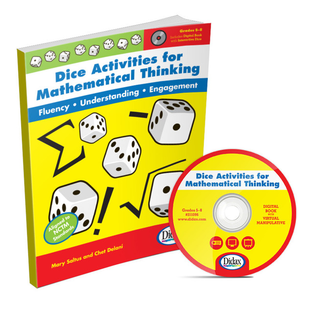 DIDAX Didax® Dice Activities for Mathematical Thinking Book & CD