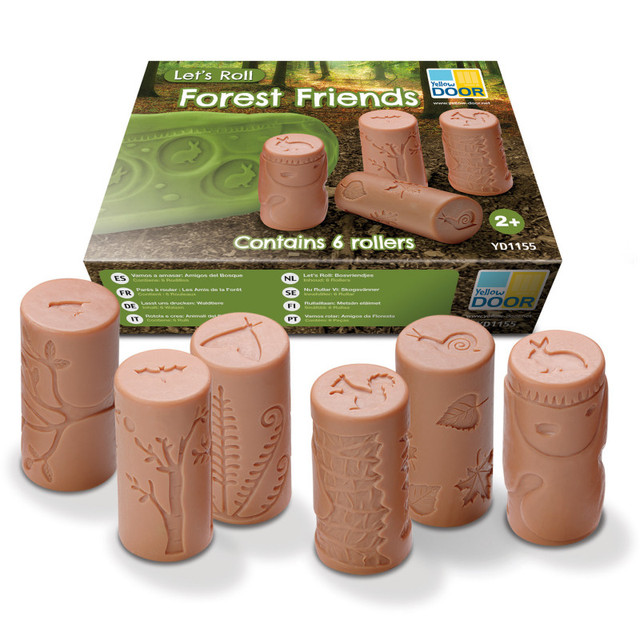 YELLOW DOOR US LLC Yellow Door Let's Roll, Forest Friends Rollers, Set of 6
