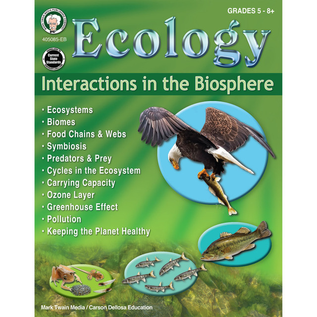 CARSON DELLOSA EDUCATION Mark Twain Media Ecology: Interactions in the Biosphere Workbook
