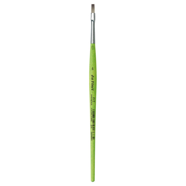 GREGORY DANIELS FINE ARTS INC da Vinci FIT Synthetics Student Brush, Synthetic, Acrylic & Tempera, Flat, Series 374, Size 4