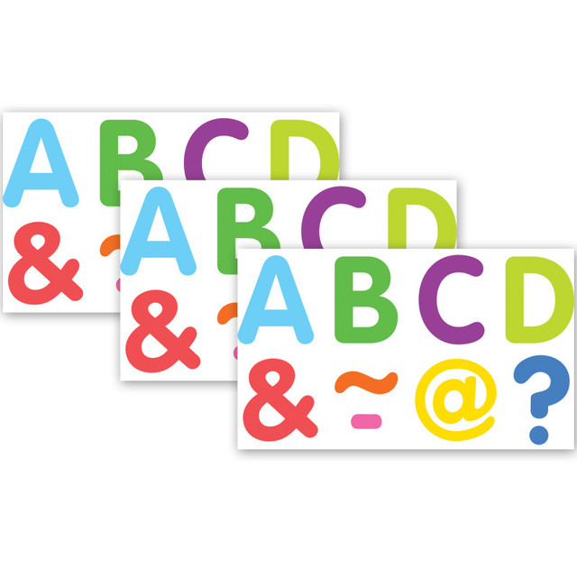 TEACHER CREATED RESOURCES Teacher Created Resources® Colorful Classic 2" Magnetic Letters, 87 Pieces Per Pack, 3 Packs