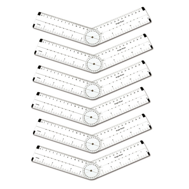 LEARNING ADVANTAGE Learning Advantage® Angle Measurement Ruler, Pack of 6