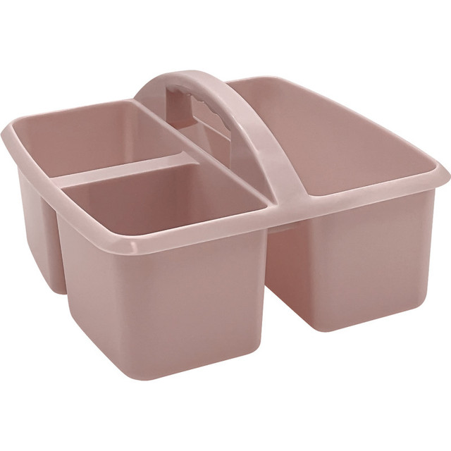 TEACHER CREATED RESOURCES Teacher Created Resources® Plastic Storage Caddy, Light Mauve