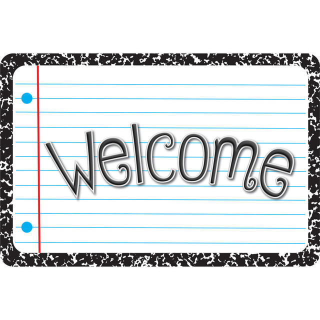 ASHLEY PRODUCTIONS Ashley Productions® The Original Fun Mat™, Welcome Mat, 15.5" x 23.5", White Composition Welcome