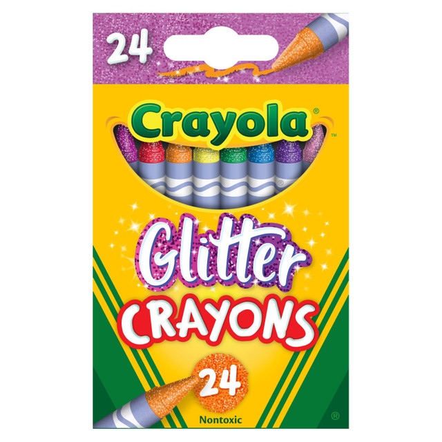 CRAYOLA LLC Crayola® Glitter Crayons, 24 Colors