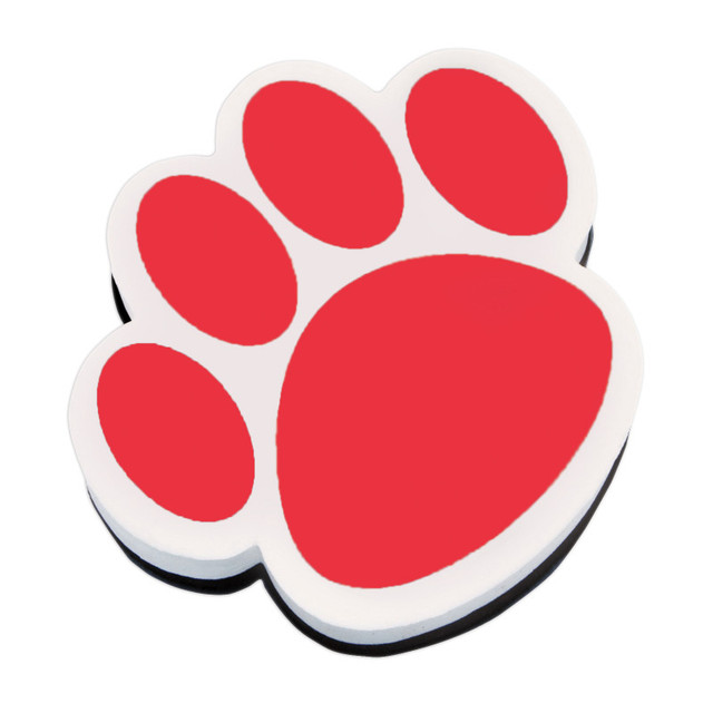 ASHLEY PRODUCTIONS Ashley Productions® Magnetic Whiteboard Eraser, Red Paw