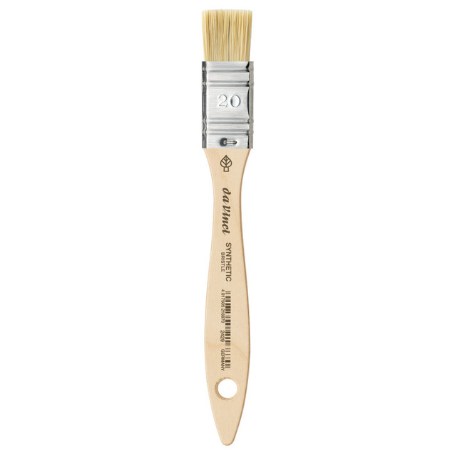 GREGORY DANIELS FINE ARTS INC da Vinci SYNTHETIC Mottler Brush, Natural Hog, Acrylic & Oil, Flat, Series 2429, Size 20