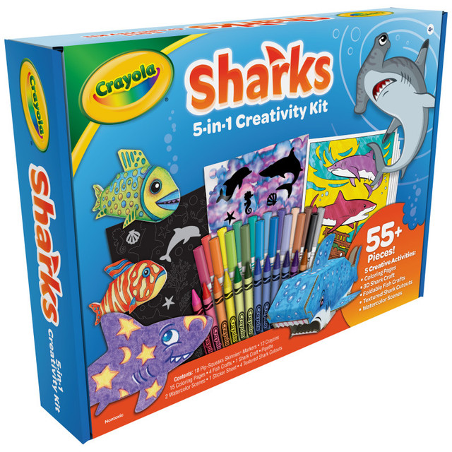 CRAYOLA LLC Crayola® Sharks 5-in-1 Creativity Kit