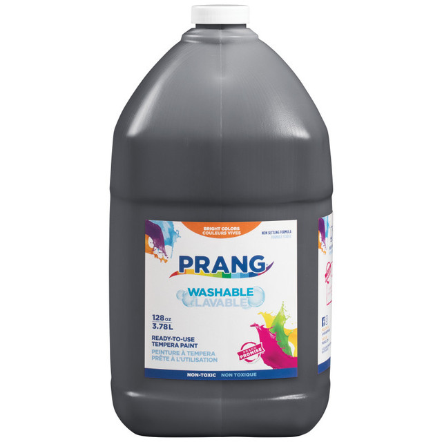 DIXON TICONDEROGA CO Prang® Washable Tempera Paint, Black, 1 Gal