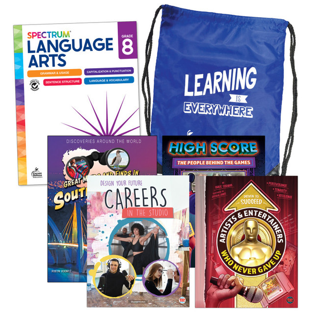 CARSON DELLOSA EDUCATION Spectrum® Language and Literacy Backpack, Grade 8