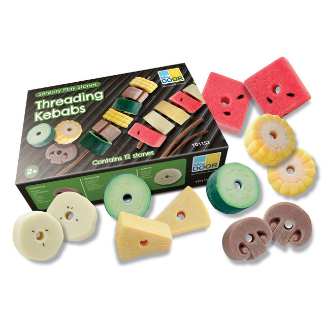 YELLOW DOOR US LLC Yellow Door Sensory Play Stones, Threading Kebabs YELLOW DOOR US LLC Yellow Door Sensory Play Stones, Threading Kebabs