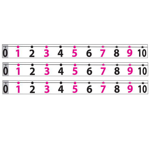 ASHLEY PRODUCTIONS Ashley Productions® Magnetic Number Line -20 to 120, Pack of 3