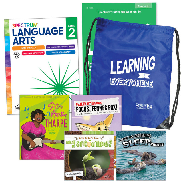CARSON DELLOSA EDUCATION Spectrum® Language and Literacy Backpack, Grade 2