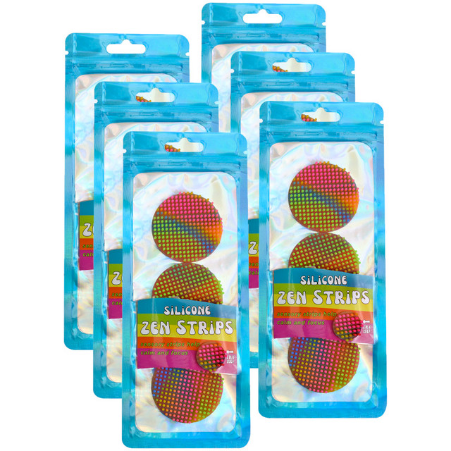 THE PENCIL GRIP TPG Creations Silicone Zen Dots, 3 Per Set, 6 Sets