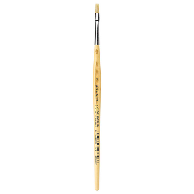 GREGORY DANIELS FINE ARTS INC da Vinci JUNIOR BORSTE Synthetic Student Brush, Synthetic, Tempera, Flat, Series 329, Size 4