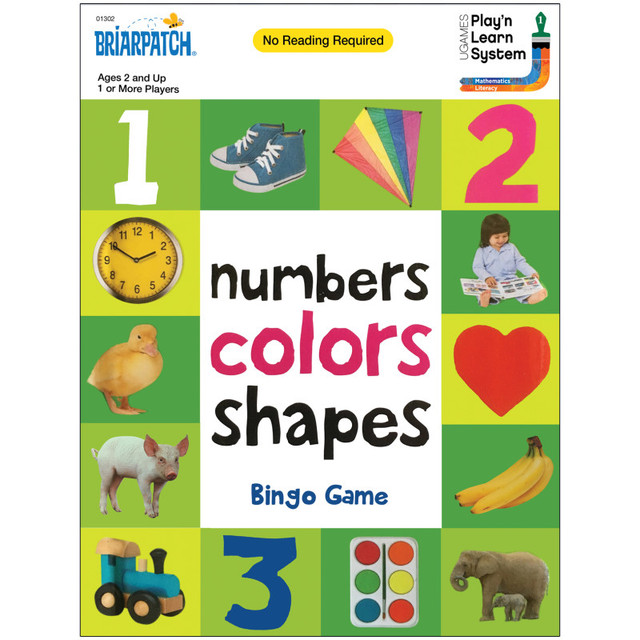 UNIVERSITY GAMES Briarpatch® First 100 Numbers Colors Shapes™ Bingo Game