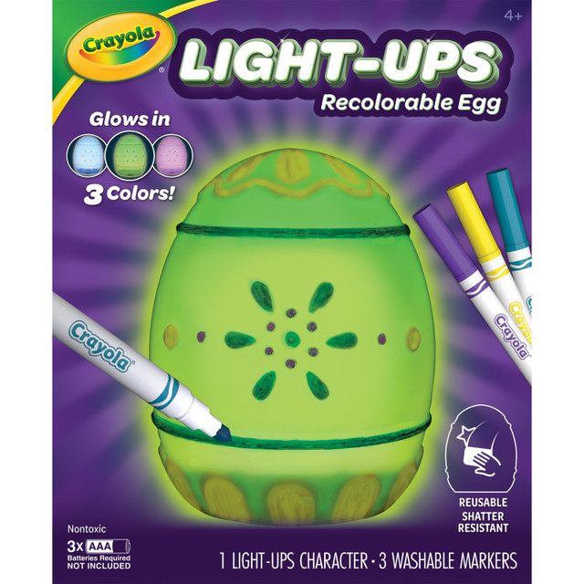 CRAYOLA LLC Crayola® Light-Ups Recolorable Egg with Markers