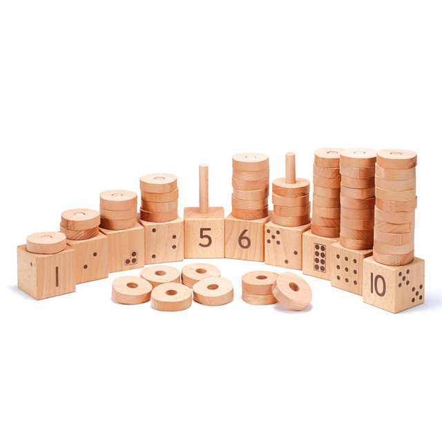 YELLOW DOOR US LLC Yellow Door 1-10 Natural Number Stacker