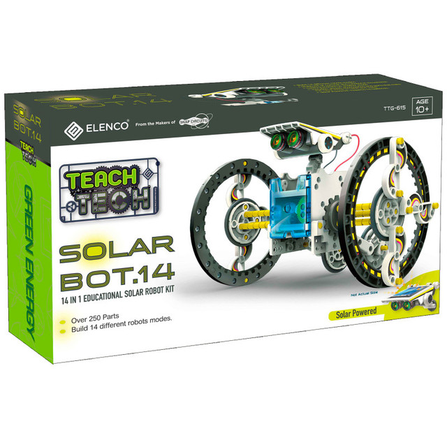 ELENCO ELECTRONICS Elenco® TEACH TECH™ SolarBot.14 Robot Kit