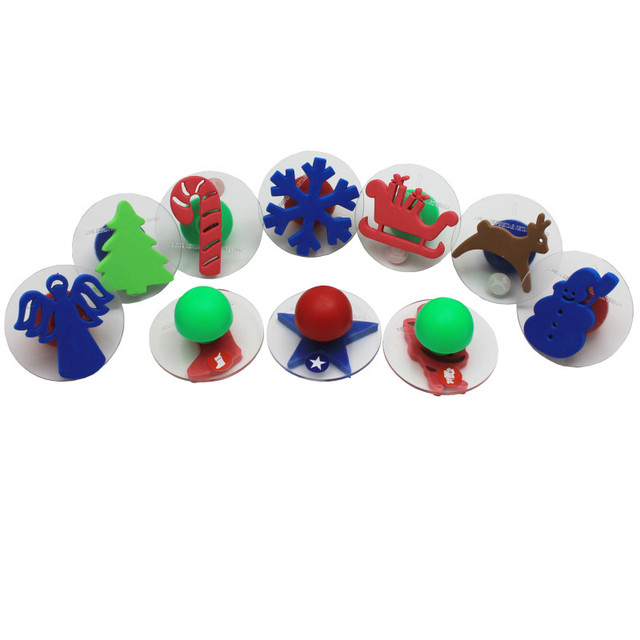 LEARNING ADVANTAGE READY 2 LEARN™ Giant Stampers - Christmas Shapes - Set of 10