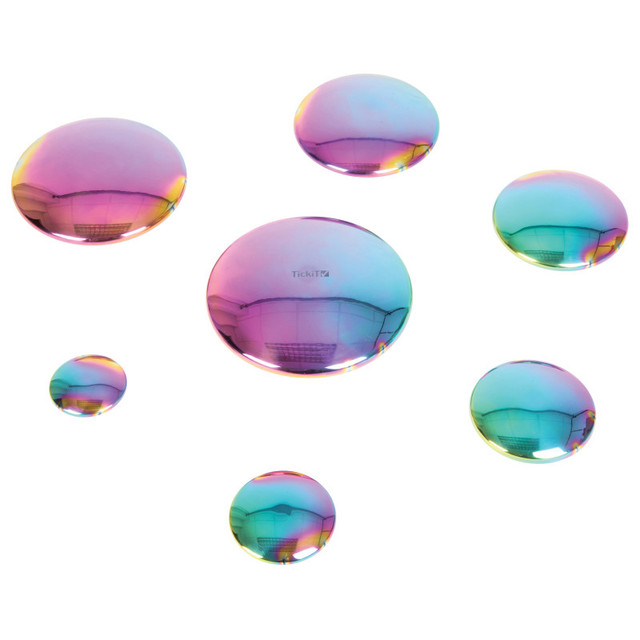 LEARNING ADVANTAGE TickiT® Sensory Reflective Buttons - Color Burst - Set of 7