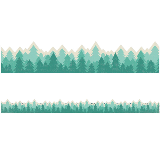 EUREKA Eureka® Adventurer Trees Extra Wide Deco Trim®, 37 Feet