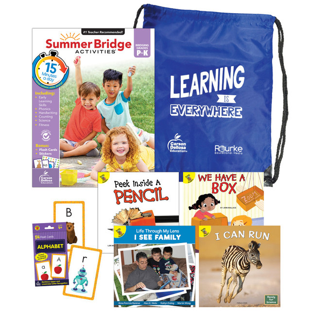 CARSON DELLOSA EDUCATION Summer Bridge Activities Summer Bridge Essentials Backpack, Grade PK-K