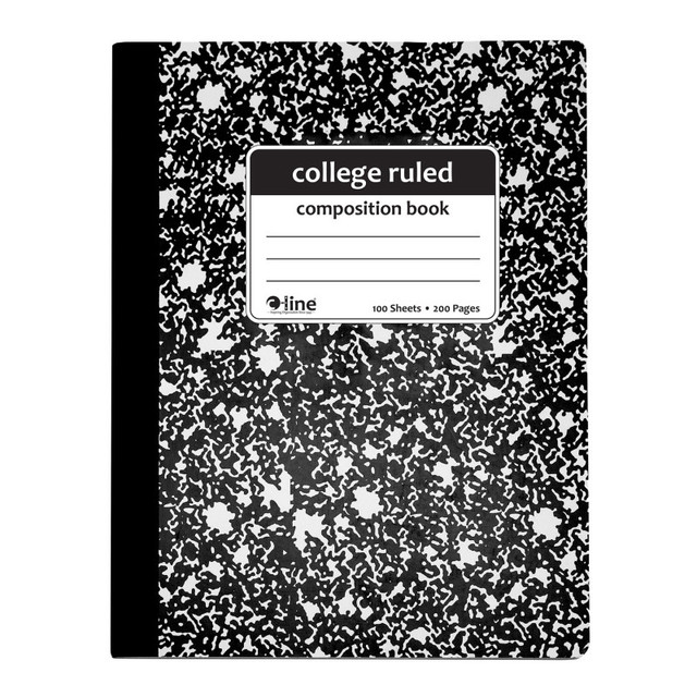 C-LINE PRODUCTS INC C-Line® Composition Notebook, 100 Page, College Ruled, Black Marble