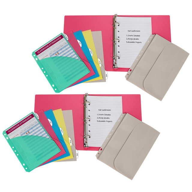 C-LINE PRODUCTS INC C-Line® Mini Size Binder Starter Kit, Assorted, Pack of 2