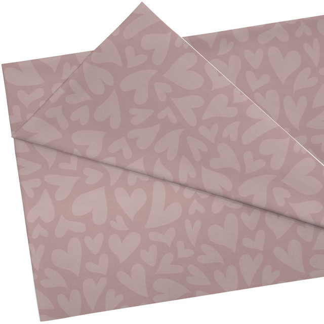 TEACHER CREATED RESOURCES Teacher Created Resources® Light Mauve Hearts Creative Class Fabric, 48 Inch x 3 Yards