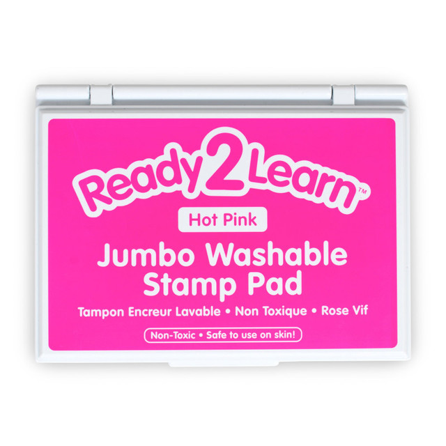 LEARNING ADVANTAGE READY 2 LEARN™ Jumbo Washable Stamp Pad - Hot Pink - 6.2"L x 4.1"W