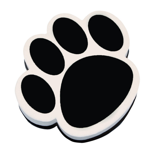 ASHLEY PRODUCTIONS Ashley Productions® Magnetic Whiteboard Eraser, Black Paw