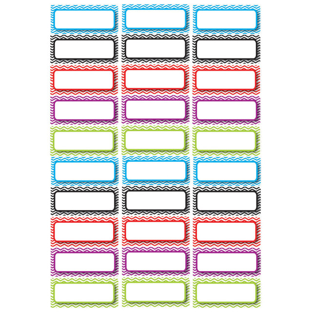 ASHLEY PRODUCTIONS Ashley Productions® Die-Cut Magnetic Foam Color Chevron Labels/Nameplates, Pack of 30