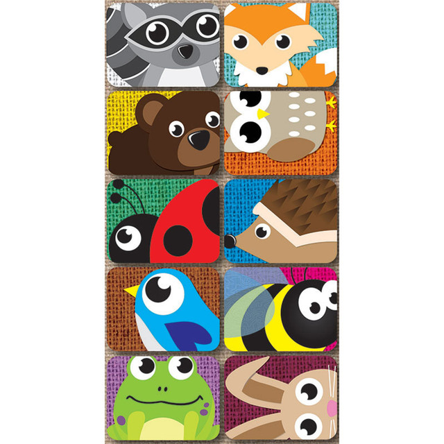 ASHLEY PRODUCTIONS Ashley Productions® Non-Magnetic Mini Whiteboard Erasers, Keyhole Kritters, Pack of 10