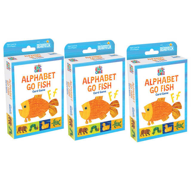 UNIVERSITY GAMES Briarpatch® The World of Eric Carle™ Alphabet Go Fish Card Game, Pack of 3