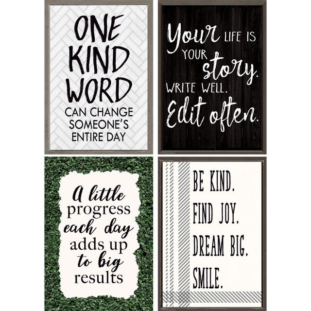 TEACHER CREATED RESOURCES Teacher Created Resources® Modern Farmhouse Poster Pack, 4 Posters