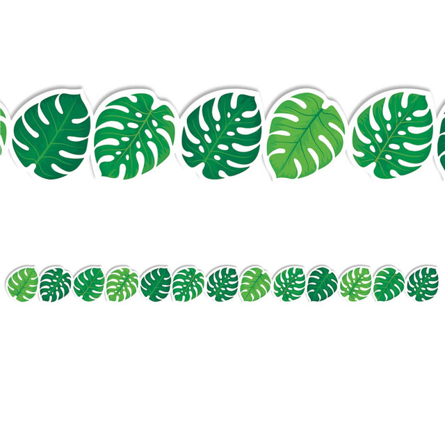 CREATIVE TEACHING PRESS Creative Teaching Press® Palm Paradise Monstera Leaves EZ Border™, 48 Feet