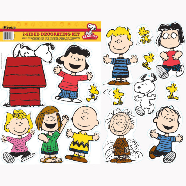 EUREKA Eureka® Peanuts® Classic Characters 2-Sided Deco Kit