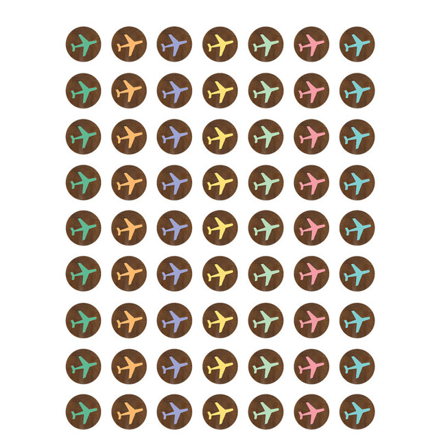 TEACHER CREATED RESOURCES Teacher Created Resources® Travel the Map Airplanes Mini Stickers, 378 Per Pack, 12 Packs