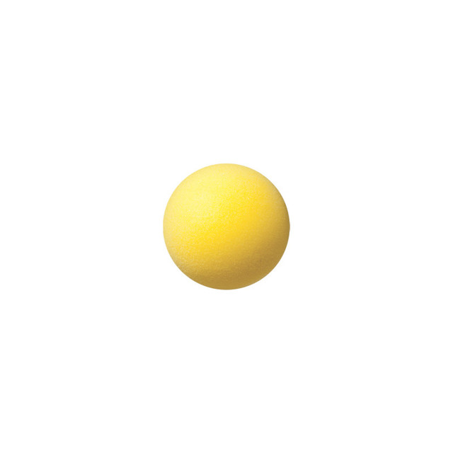 CHAMPION SPORTS Champion Sports Uncoated Regular Density Foam Ball, 4", Yellow