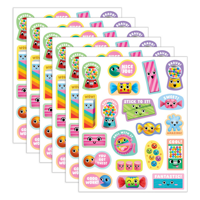 TEACHER CREATED RESOURCES Teacher Created Resources® Bubble Gum Smelly Stickers, 120 Per Pack, 6 Packs