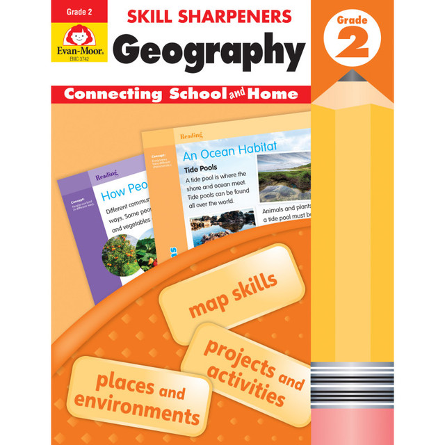 EVAN-MOOR Evan-Moor Educational Publishers Skill Sharpeners: Geography, Grade 2 - Activity Book