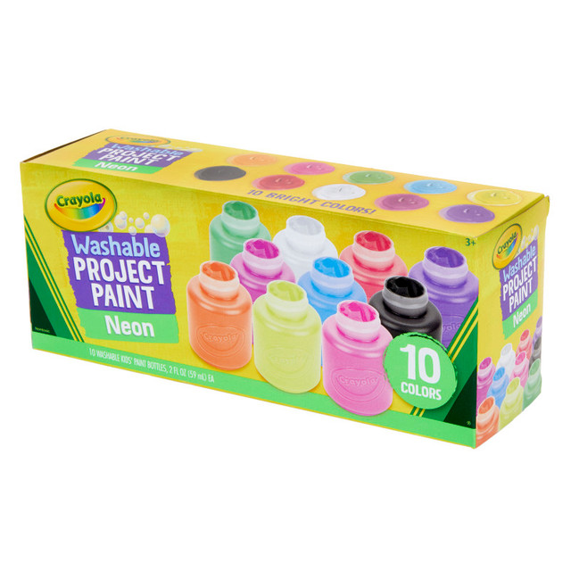 CRAYOLA LLC Crayola® Neon Paint Set, 2oz., Set of 10
