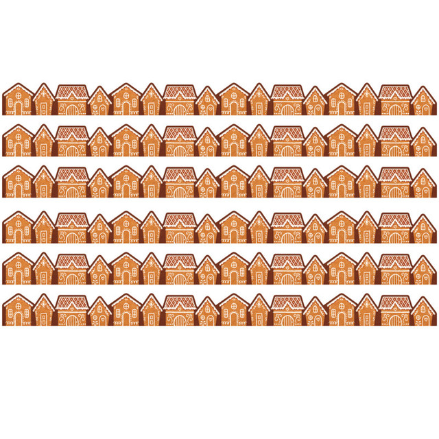 TEACHER CREATED RESOURCES Teacher Created Resources® Gingerbread Houses Die-Cut Border Trim, 35 Feet Per Pack, 6 Packs