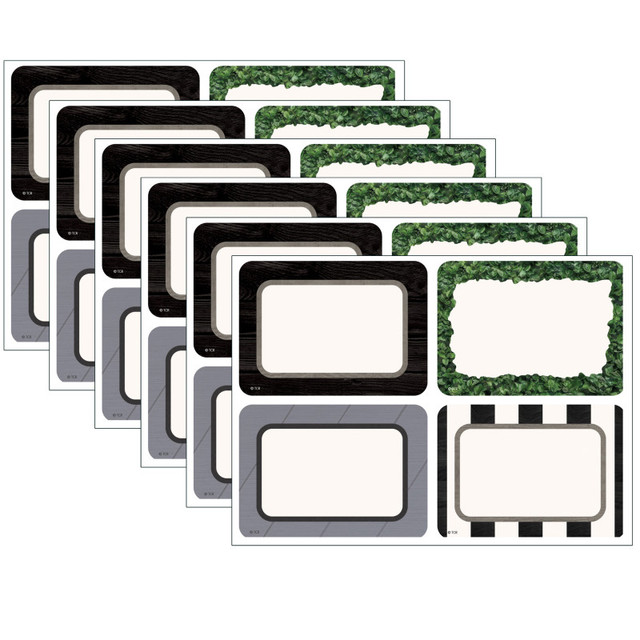 TEACHER CREATED RESOURCES Teacher Created Resources® Modern Farmhouse Name Tags/Labels - Multi-Pack, 36 Per Pack, 6 Packs