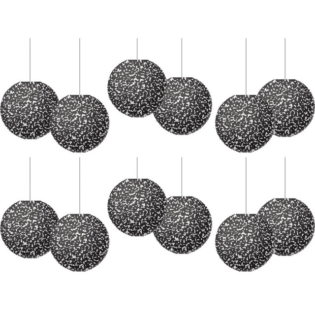 TEACHER CREATED RESOURCES Teacher Created Resources® Composition 8" Hanging Paper Lanterns, 6 Per Pack, 2 Packs